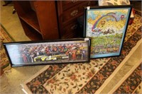 Two Framed Nascar Posters