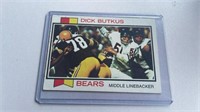 1973 Topps Dick Butkus bears