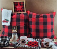 RAE DUNN & Bear Plaid Christmas Lot