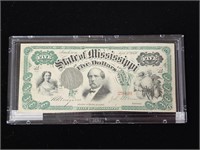 1870 State of Mississippi $5 Note