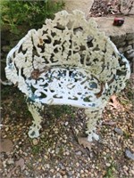 Cast iron garden seat