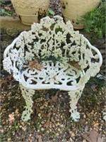 Cast iron garden seat