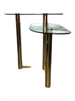 Leon Rosen Brass & Glass Table