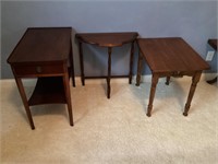 Assorted tables