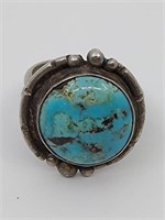 Navajo, Sterling Silver Turquoise Ring