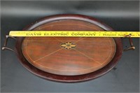 Inlaid Wood Serving Tray