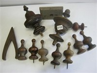 Old Wooden Finials