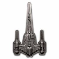 2023 3 Oz Silver Star Wars Mandalorian Starfighter