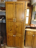 Tall Handmade Pine Cabinet