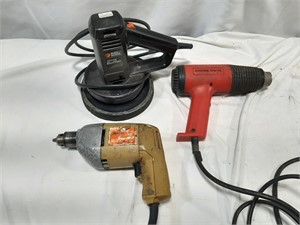 B & D buffer and drill, Krebs heat gun - tested