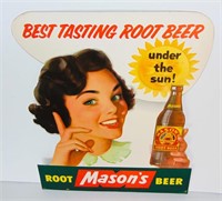 MASON'S ROOT BEER SODA POP ADVERTISING SIGN