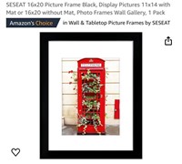 SESEAT 16 * 20 Picture Frame Black