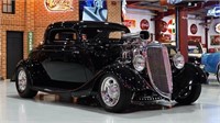 "VENOM" 1934 FORD STREET ROD 3 WINDOW COUPE