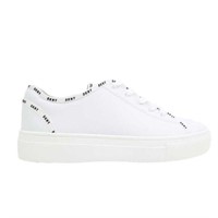 DKNY Women's 8 Lace Up Sneaker, White 8