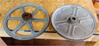PAIR OF APPROX 10IN PROJECTOR REELS