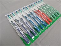 (12) New Gum Toothbrushes - Ultra Soft Super-Tip