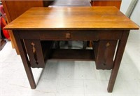Early Arts and Crafts Wooden Desk