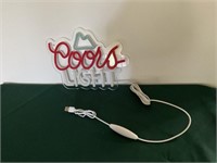 Coors Light lighted sign 8x10