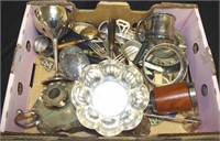 Quantity of silver plated and metal wares