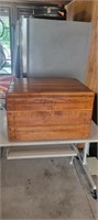 VINTAGE HEAVY SOLID WOOD BOX