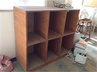 Wood cubby shelf 49x18x44.5