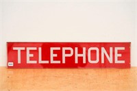 GLASS TELEPHONE BOOTH PANEL SIGN
