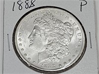 1888 UNC? Morgan Silver Dollar Coin