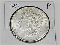 1887 UNC? Morgan Silver Dollar Coin