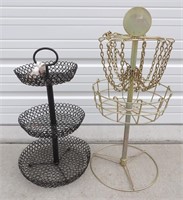2 Metal Basket Stands