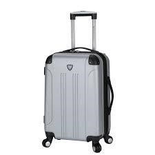 Travelers Club 20 Hardside Carry On  Silver