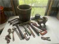 Wrenches, Wood Ice Cream Bucket & More