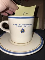 STAR TREK USS ENTERPRISE CUP & SAUCER
