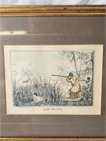 Duck Panting and Hunting Picture