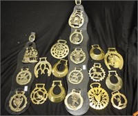 Collection horse brasses