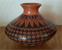 Small Southwest Pottery Vase, Signed
