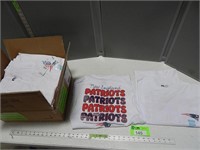 Patriots t-shirts with tags; approx. 30 size women