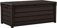 Keter Brightwood 120 Gallon Deck Box  Brown