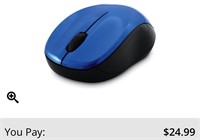 Verbatim Silent Wireless Blue Led Mouse (Blue)
