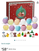 12 Pack Bath Bombs with Surprise Toys Inside, 2.6