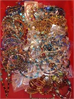 box of costume jewelry