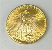 1924 Gaudens $20 Gold Eagle Coin.