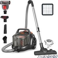 $136  Aspiron Canister Vacuum Cleaner, 1200W, Blac