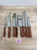 Chef’s collection stainless steal knife set