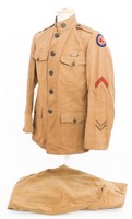 WWI US AEF 84th INFANTRY DIV. NCO SUMMER UNIFORM