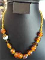 Safari Murano glass bead necklace