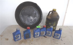 Bar oil, 2 cycle oil & oil pan