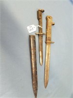 2 Rustic Military Bayonets