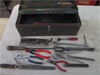 tool box with pliers and more