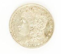 Coin 1882-O/S Morgan Silver Dollar-AU