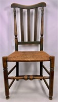 Brewster side chair, bulbous turned front rung,